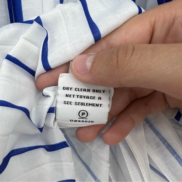 Diane Von Furstenberg DVF Accordion Top Balloon Sleeve Size 0 *Hole* Oversized - Picture 4 of 8